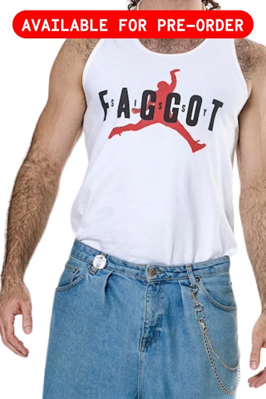 SISSY SLAM LOGO WHITE TANK
